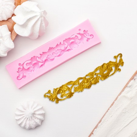 Mold Dolyana "Lepnin", silicone, 13.5 × 3.5 cm, color mix