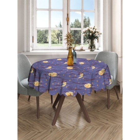 The tablecloth on the table “Cunning Moon and Month”, Round, Saten, D = 150 cm-2