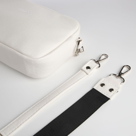 Women's bag over the shoulder Textura, small size, white color-4