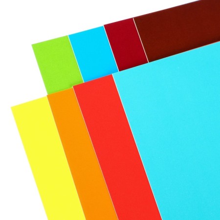 Cardboard color, A4, 15 sheets, 15 colors, coated, one -sided, in a folder, 220 g/m², puppy patrol-1