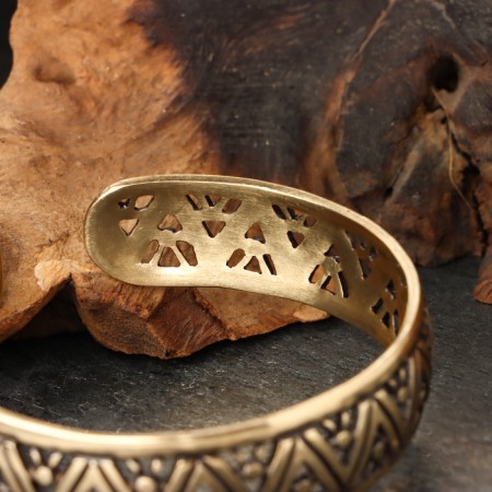 Bracelet medium "abundance", brass-2