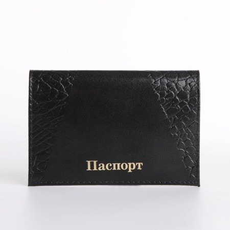 Cover for passport, black color-1