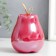 Souvenir ceramics, metal "pear pearl with a twig" mix 7.5x7.5x13.5 cm