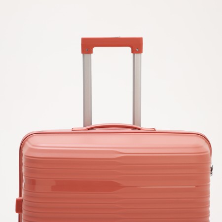 Big suitcase 28 ", lightning department, code lock, 4 wheels, pink color-4