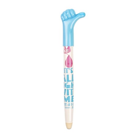 Ballic handle erased ink 0.8mm rod blue case, blue gesture
