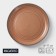 Porcelain dessert plate Magistro Garland, D = 17 cm, brown color