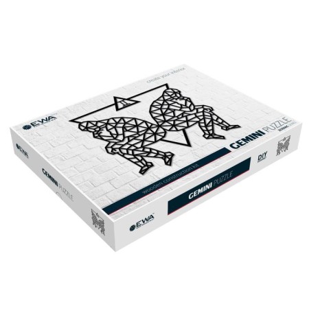 Wooden decor wall -up "twins", panel, puzzle Ewa Design-1