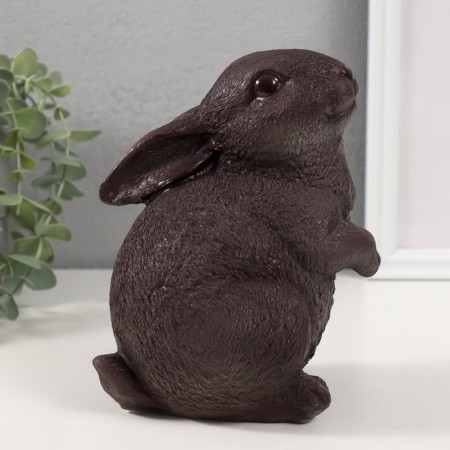 Figure "Rabbit No. 3 gray-brown" 16 x 10.5 x 12.5 cm-1