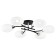 Ceiling chandelier Citilux "Florida" CL148165, 80x55x14.5 cm, 6x60W, E14, Black Color Black