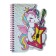 Figure notebook 48 sheets, A6, line, on the crest, holography, voluminous applique "animals", mix