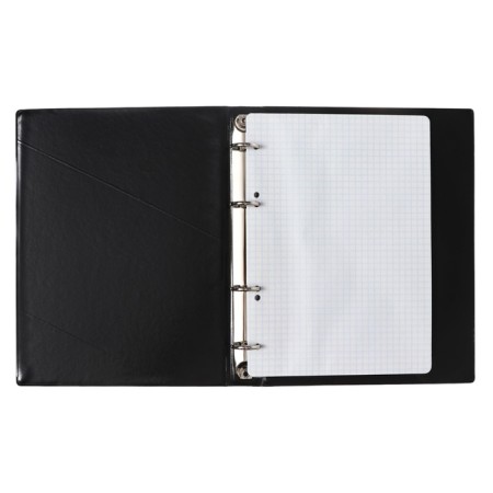 Notebook A5 240 sheets in a cage on the rings of BG Black No. 2, PVC cover, block 65g/m2-3