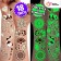 Set "Children's Tattoos", glow in the dark, 2 sheets