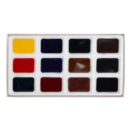 A watercolor art in cuvettes, 12 colors x 2.5 ml, ZHK "Sonet", "READER", 35411879-3