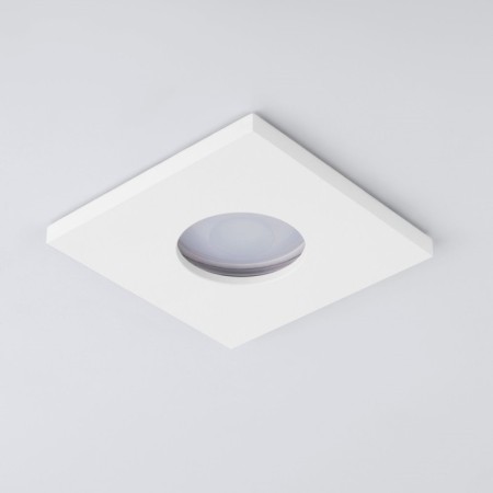 Smothell moisture -proof Elektrostandard, Flicks, 84x84x27 mm, GU10, white matte-1