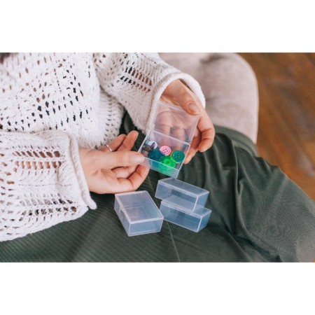 Containers for storing little things, 5.4 × 4.3 × 2.3 cm, 4 pcs, the color is transparent-2