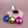Massage comb “mother -of -pearl medallion”, folding, with a mirror, d = 6 cm, color mix