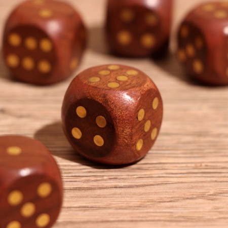 Game desktop "cubes" 6.5x6.5x6.5 cm, tree shisham-4