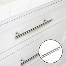 Realing handle, d = 12 mm, m/o 192 mm, color Satin nickel
