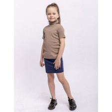 Turtleneck for girls, height 116 cm, beige color