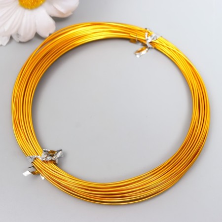 Wire for creativity d 1mm, yellow steering wheel. 10 m-2