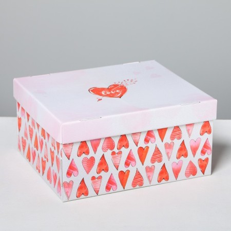 Gift folding box, packaging, “love around”, 31.2 x 25.6 x 16.1 cm-1