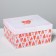 Gift folding box, packaging, “love around”, 31.2 x 25.6 x 16.1 cm