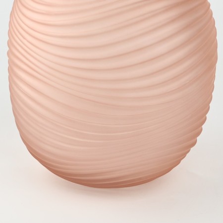 Vase for flowers "aura" made of beige glass 25 × 20 × 20 cm-2