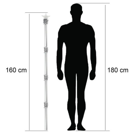 The staff of Santa Claus, 1.6 m, white-5