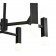 NIAMI chandelier, 48W Led, 4000k, 2976lm, black color