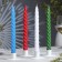 Candles twisted, 2.3x 24.5 cm, 5 hours, 50 g, multi -colored