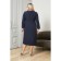 Women's dress, size 60, dark blue color
