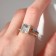 Ring "Jewel" two lines, color in gold, size 16
