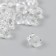 Beads for creativity Plastic "Crystal Square" set of 20 g 1.2x1.3x1.3 cm