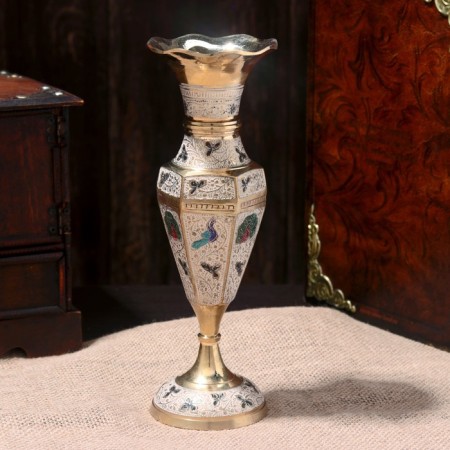 VAZ "Branch" Brass 8.5x8.5x24 cm