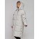 Coat insulated winter female, size 50, light-gray color