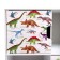 Rabberry with the doors "Dinosaurs", 60 × 60 cm, white color