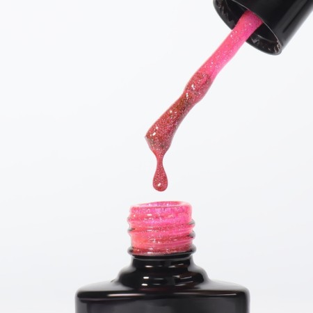 Gel nail polish, “shining Star”, reflective, 3 phase, 8ml, led/uv, red color (022)-9