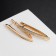 Earrings with rhinestones "daw" Dubai, h = 3.5 cm, white color in gold