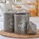 A set of cans for bulk products GREY, 11 × 18 cm, 3 pcs, color gray color