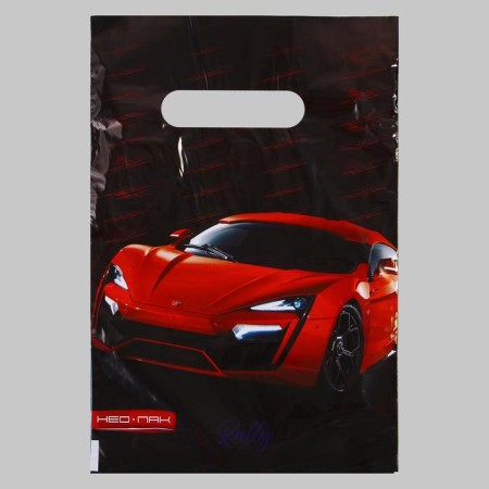 Package "Cars", polyethylene with a cut pen, 20x30 cm, 30 μm