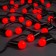 Garland “thread” 20 m with nozzles “balls 1.5 cm”, IP44, dark thread, 200 LED, red glow, 8 modes, 220 V