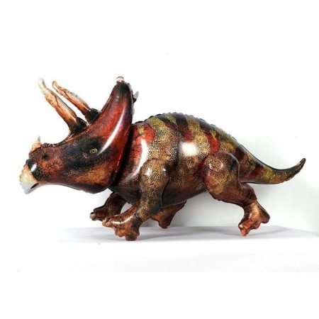 Foil ball 53 ’’ “Dinosaurus Triceratops”, walking figure, 1 pc. In the package-1