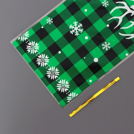 Gift package, "green cell" 13x27 cm-9