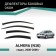 Defly window deflectors for Nissan Almera (N16), 2000-2006, sedan