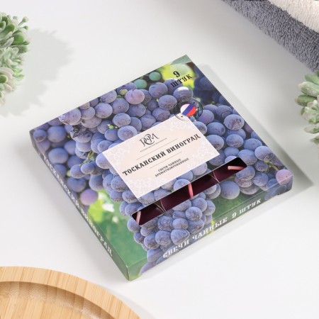 A set of tea candles flavored "Tuscan grapes", 10g, 9 pieces-3