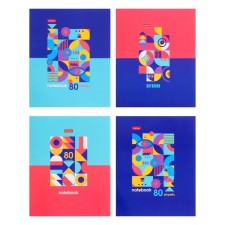 A notebook of 80 sheets in the Graphic Patterns cage, covered cardboard, an offset block 65g/m2, mix