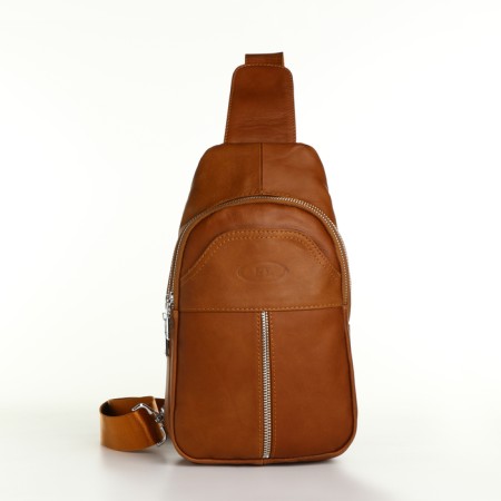 Lightning bag bag, Fidelio Largo, genuine leather, brown color-1