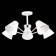 Ceiling EVOLUCE lamp. Sle106702-05. Lere. 5x60 watts, E27, 63x63x28 cm, white color, chrome
