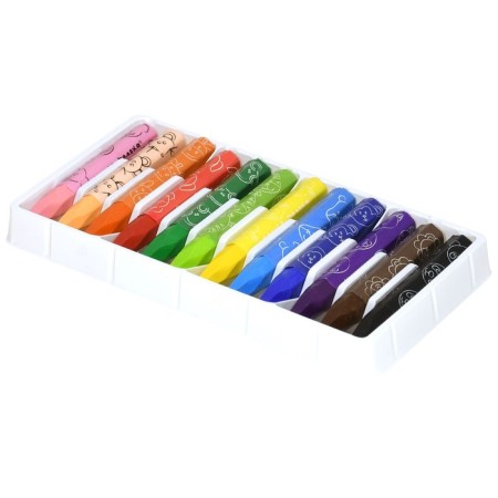 Oil pastel 12 colors "Kalyak-Malyak", thickened, 11 mm, hexagonal-7