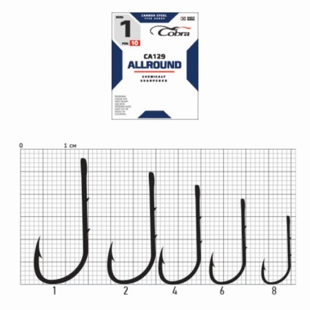 Cobra Allround hooks, series CA129, No. 2, 10 pcs.-1